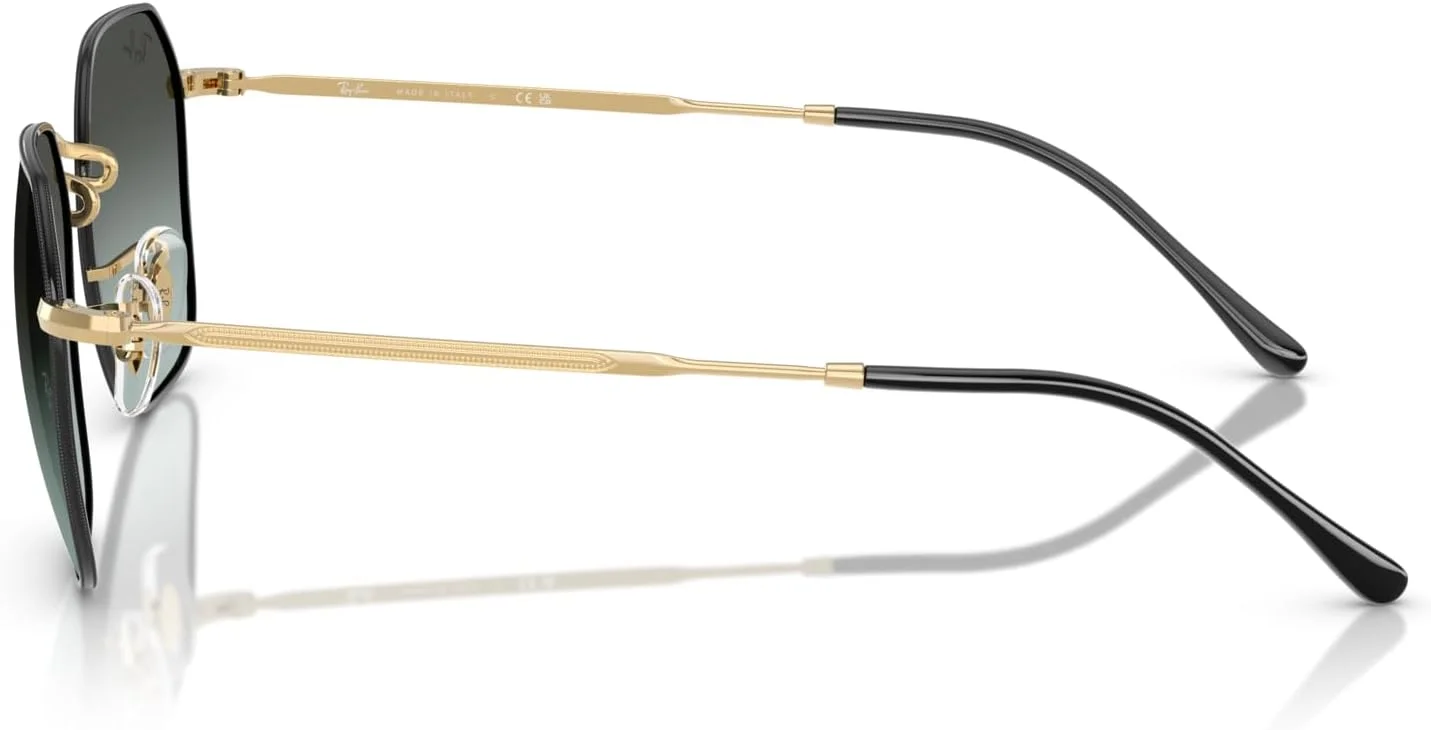 عینک آفتابی نامنظم Ray-Ban، مشکی روی آریستا/گرادیان آبی وینتیج مشکی، 55 میلی متر، مناسب برای آقایان و بانوان