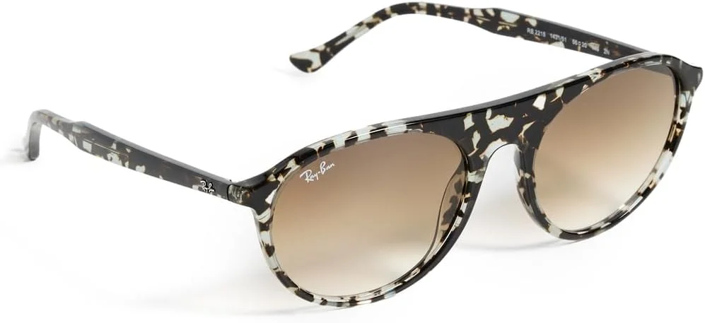 عینک آفتابی خلبانی ری بن زنانه مدل 0RB2215، هاوانا زرد لاک پشتی، سایز تک