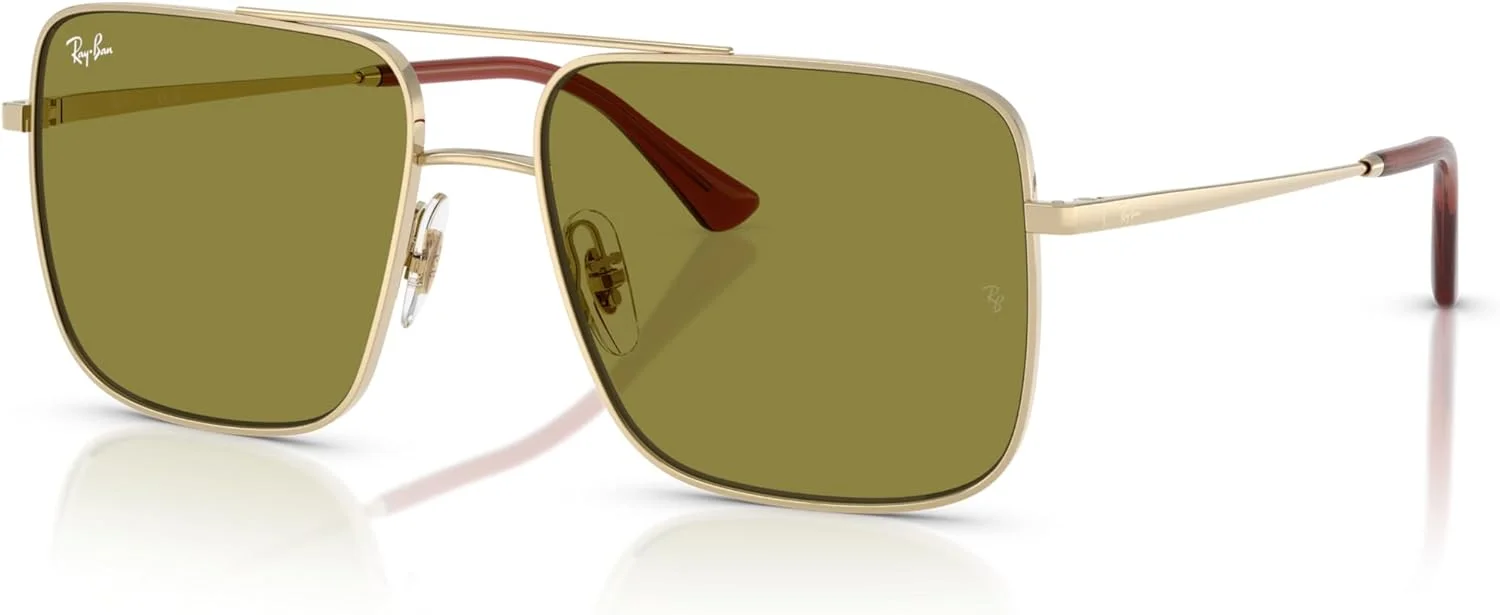 عینک آفتابی زنانه ری بن مدل ARI، طلایی کم رنگ، سایز One Size