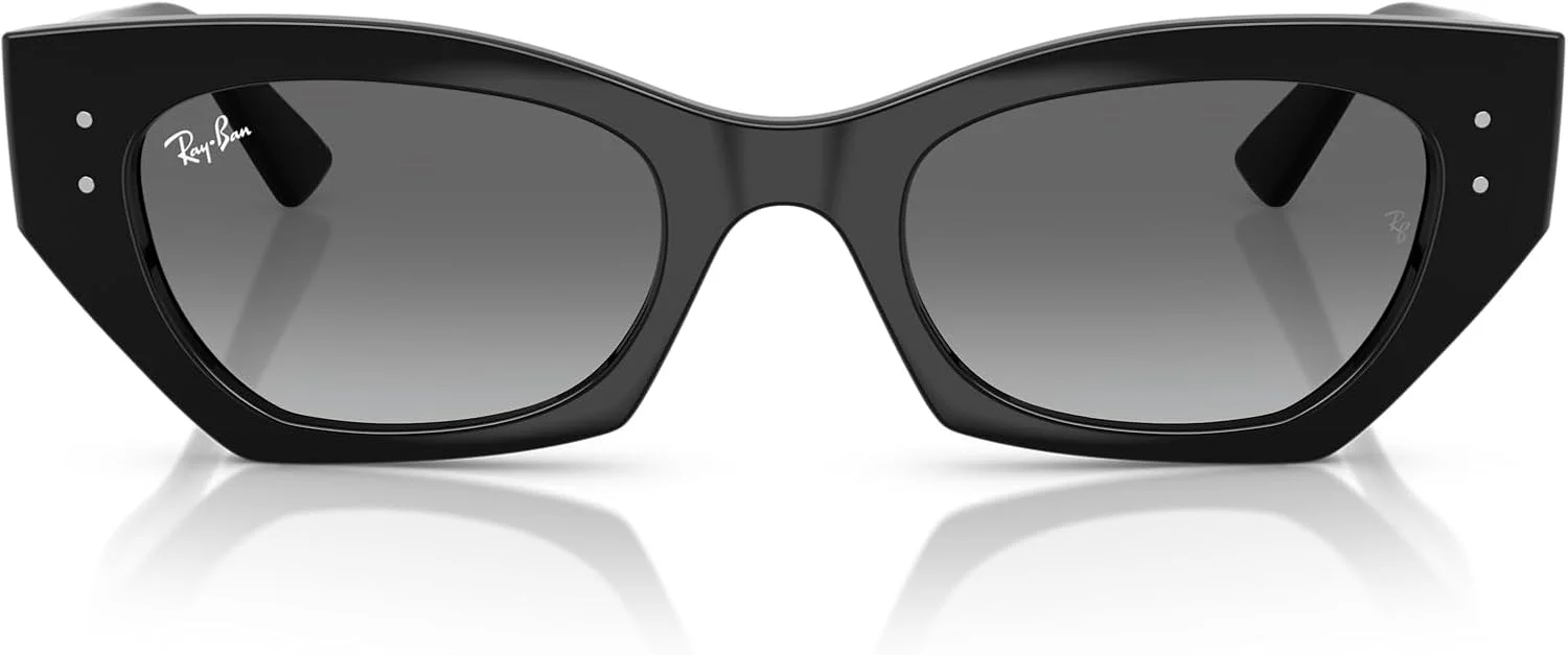 عینک آفتابی پروانه ای ری بن مدل RB4430 Zena، مشکی/خاکستری تدریجی، 49 میلی متر