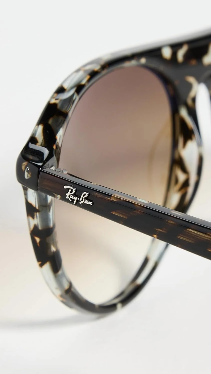 عینک آفتابی خلبانی ری بن زنانه مدل 0RB2215، هاوانا زرد لاک پشتی، سایز تک