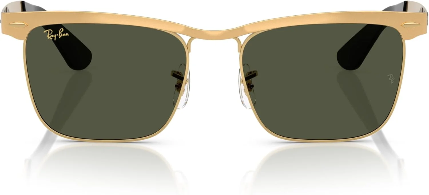 عینک آفتابی زنانه ری-بن مدل WAYFARER DELUXE، طلایی ماسه پاشی شده، سایز One Size