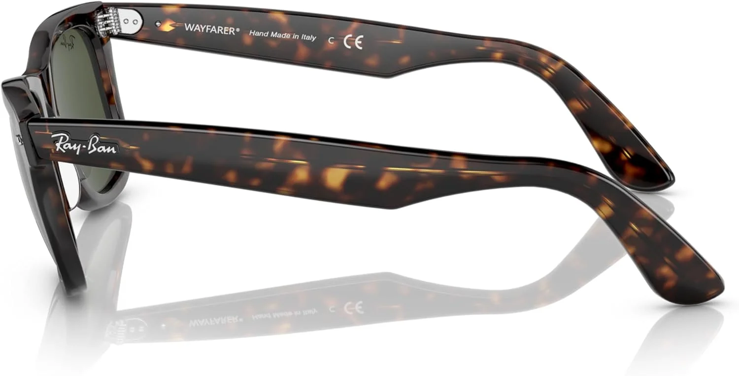 عینک آفتابی مربعی ویفرر اصلی ری بن، هاوانا/سبز، 50 میلی متر