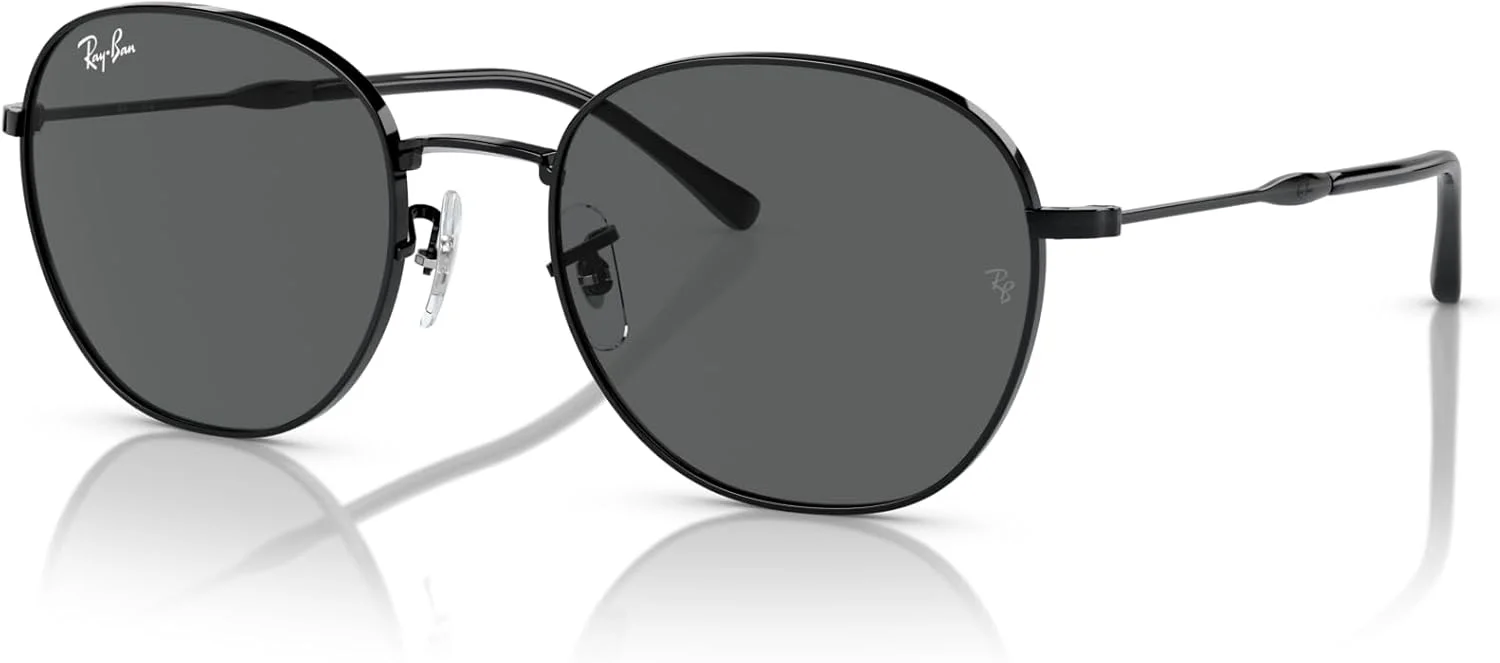 عینک آفتابی گرد ری بن Rb3809، مشکی/خاکستری تیره، 53 میلی متر
