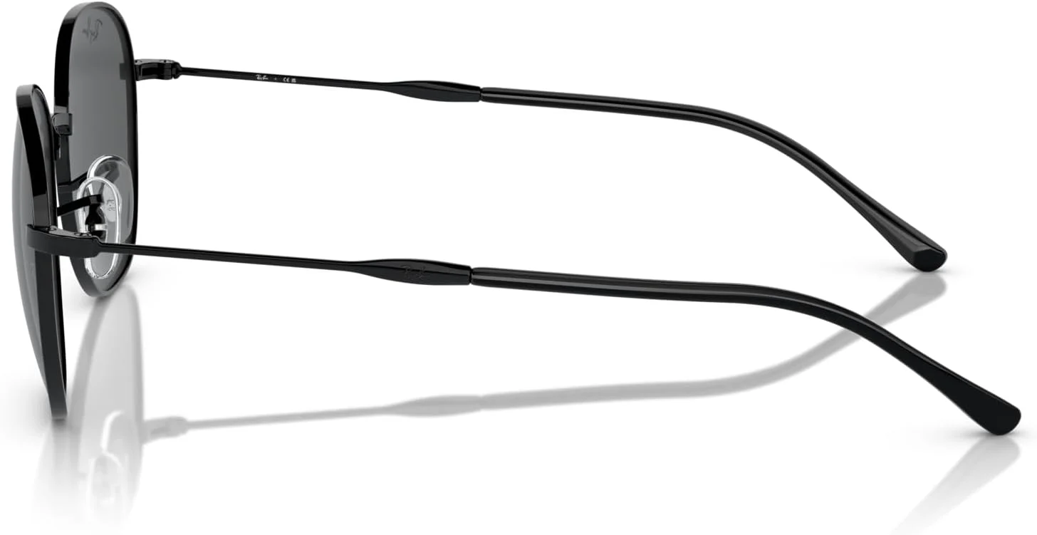 عینک آفتابی گرد ری بن Rb3809، مشکی/خاکستری تیره، 53 میلی متر