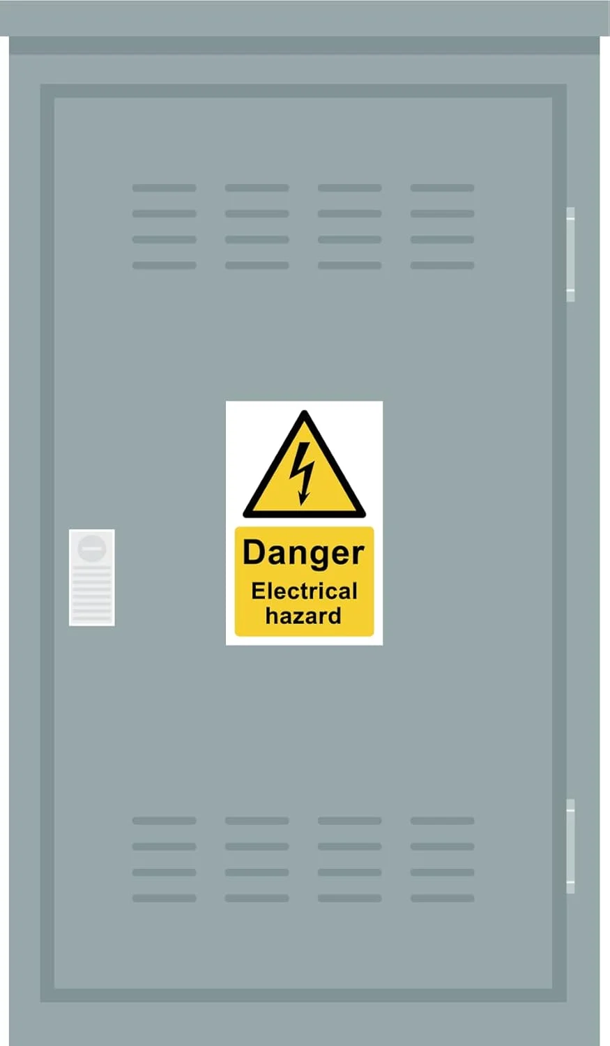 مجموعه 10 عددی علامت ایمنی وینیل خود چسب سیگنال رنج 90mm x 140mm - خطر برق گرفتگی