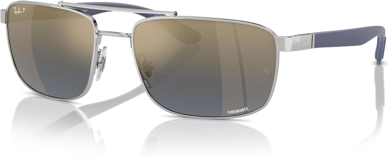 عینک آفتابی مستطیلی Ray-Ban Rb3737ch Chromance