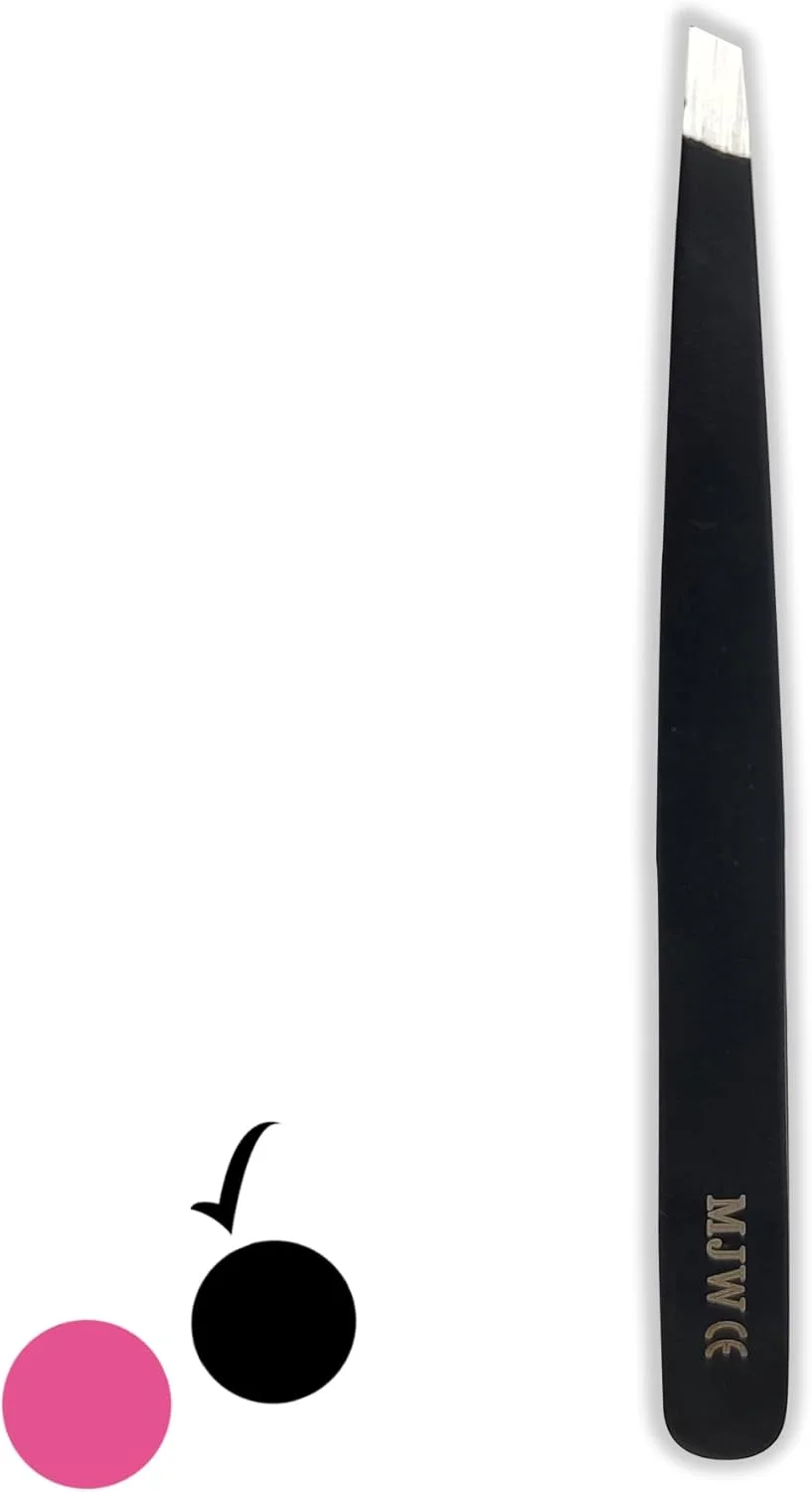 موچین ابرو حرفه ای MJW از جنس استیل ضد زنگ - موچین انبری اریب برای از بین بردن موهای صورت برای زنان و مردان - موچین دقیق برای موهای زیر پوستی موچین ابرو حرفه ای MJW از جنس استیل ضد زنگ - موچین انبری اریب برای از بین بردن موهای صورت برای زنان و مردان - موچین دقیق برای موهای زیر پوستی