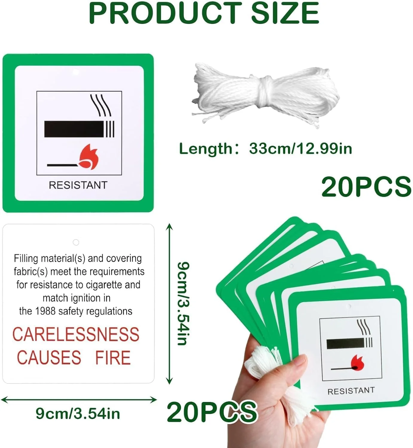 20 عدد برچسب ایمنی آتش نشانی برای مبلمان، برچسب های ایمنی آتش نشانی برای مبلمان و صندلی با علامت خاموش کننده طناب دار، برچسب های هشدار دهنده برای برچسب مبلمان خانگی، برچسب های ایمنی آتش نشانی