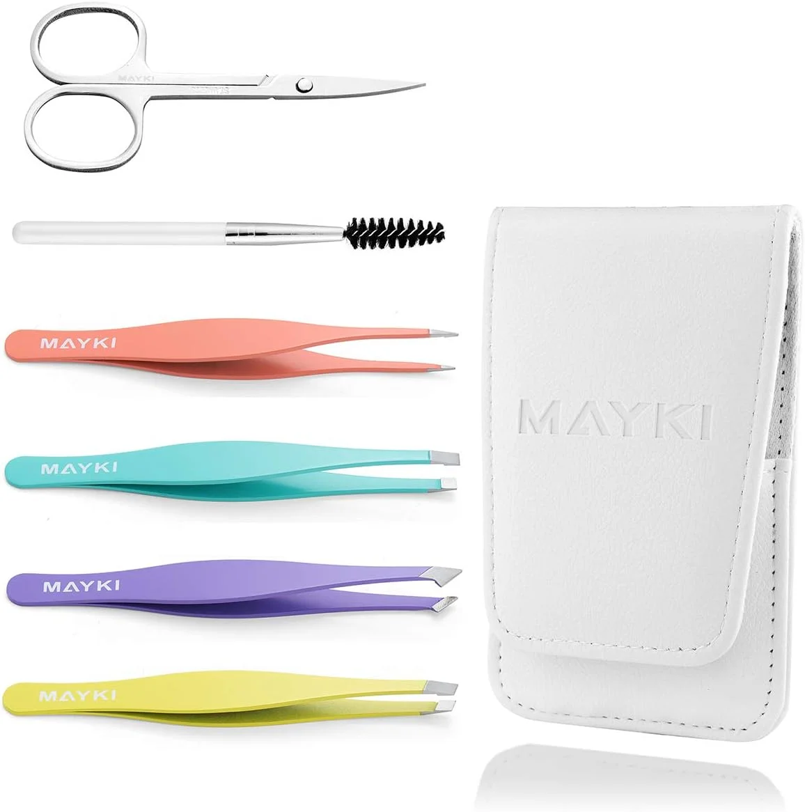 موچین ابرو زنانه MAYKI، 6 عددی، ست موچین حرفه ای سایز کامل، ست موچین دقیق برای ابرو/موهای زیر پوستی/خار/از بین بردن موهای صورت، موچین زنانه استیل ضد زنگ موچین ابرو زنانه MAYKI، 6 عددی، ست موچین حرفه ای سایز کامل، ست موچین دقیق برای ابرو/موهای زیر پوستی/خار/از بین بردن موهای صورت، موچین زنانه استیل ضد زنگ