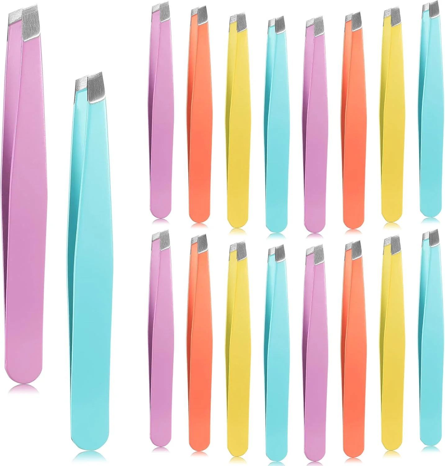 موچین اریب Maitys، 16 عددی، موچین ابرو با نوک اریب، موچین ابرو استیل ضد زنگ دقیق برای ابروها، موهای زیر پوستی، موهای صورت و اکستنشن مژه (نارنجی، بنفش، آبی، زرد) موچین اریب Maitys، 16 عددی، موچین ابرو با نوک اریب، موچین ابرو استیل ضد زنگ دقیق برای ابروها، موهای زیر پوستی، موهای صورت و اکستنشن مژه (نارنجی، بنفش، آبی، زرد)