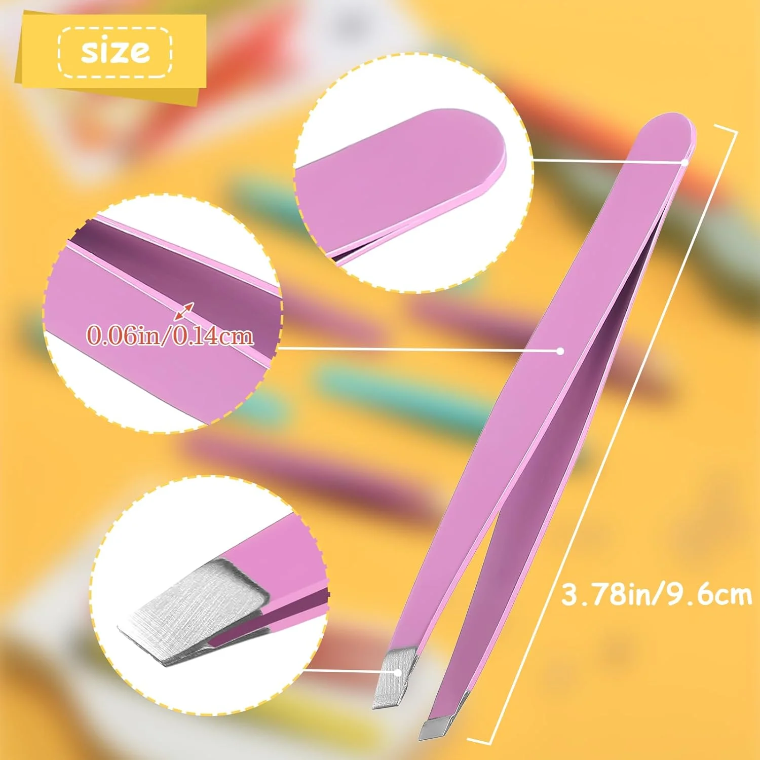 موچین اریب Maitys، 16 عددی، موچین ابرو با نوک اریب، موچین ابرو استیل ضد زنگ دقیق برای ابروها، موهای زیر پوستی، موهای صورت و اکستنشن مژه (نارنجی، بنفش، آبی، زرد) موچین اریب Maitys، 16 عددی، موچین ابرو با نوک اریب، موچین ابرو استیل ضد زنگ دقیق برای ابروها، موهای زیر پوستی، موهای صورت و اکستنشن مژه (نارنجی، بنفش، آبی، زرد)
