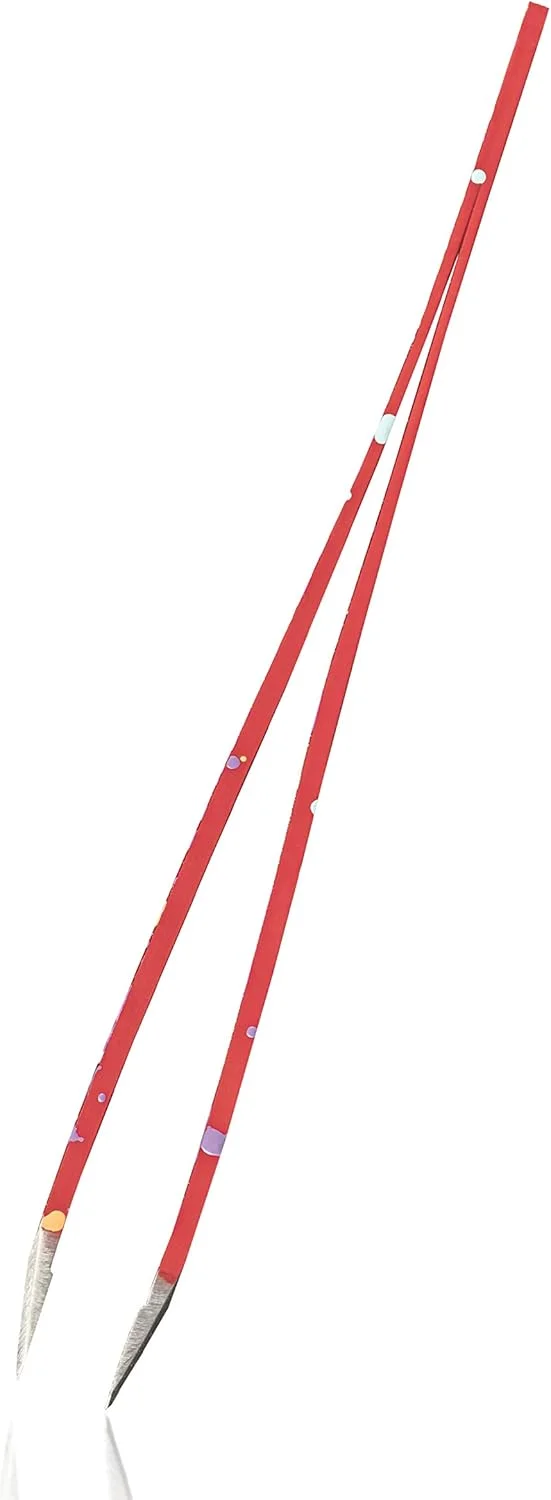 Rubis Tweezers Action Painting - Oblique, Fine and Pointed - Tweezers for Eyebrow Plucking - Slanted Tip for Hair Removal - Professional Tweezers - Red Rubis Tweezers Action Painting - Oblique, Fine and Pointed - Tweezers for Eyebrow Plucking - Slanted Tip for Hair Removal - Professional Tweezers - Red