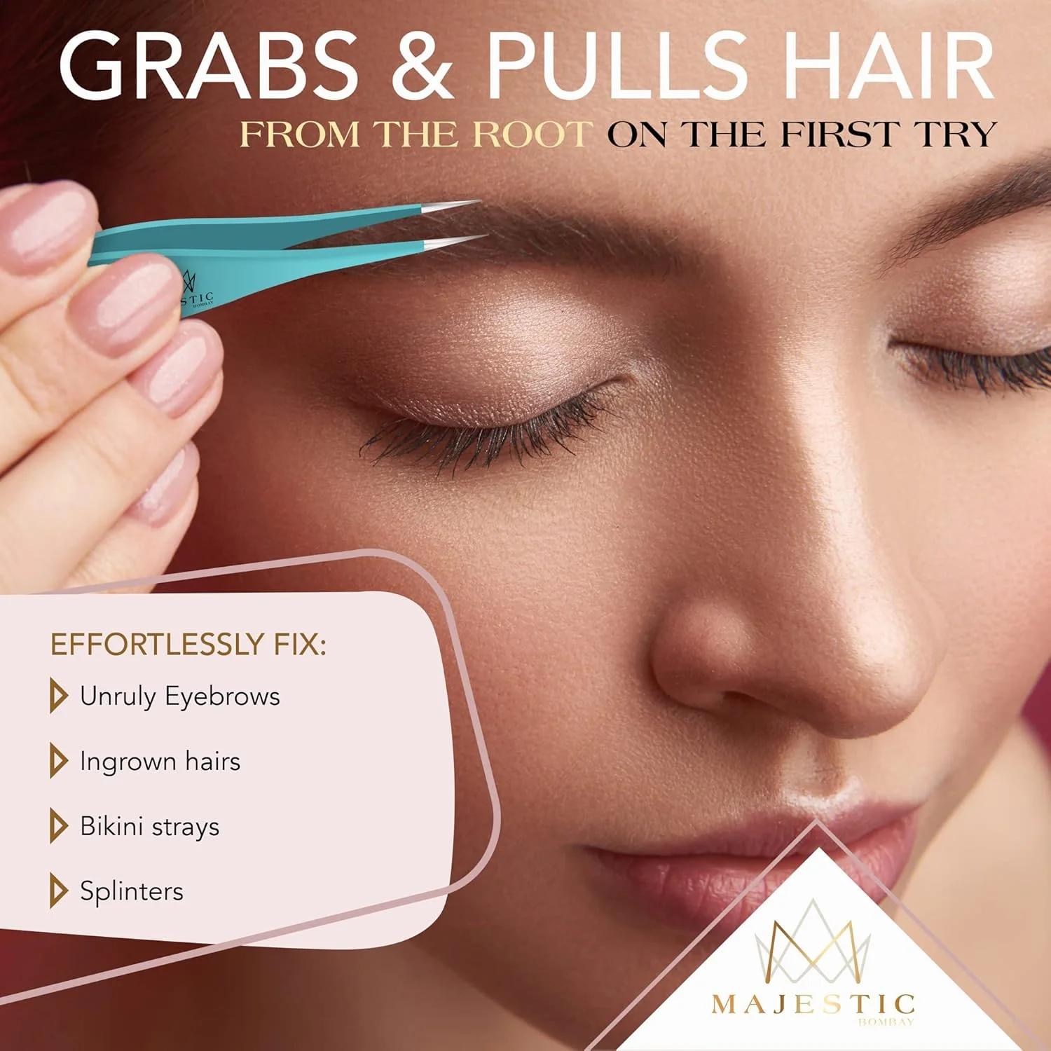 موچین جراحی مجستیک بمبئی برای موهای زیرپوستی - موچین نوک تیز سوزنی دقیق برای برداشتن خرده چوب، کنه و شیشه - بهترین برای موهای ابرو، از بین بردن موهای صورت (آبی تییل) موچین جراحی مجستیک بمبئی برای موهای زیرپوستی - موچین نوک تیز سوزنی دقیق برای برداشتن خرده چوب، کنه و شیشه - بهترین برای موهای ابرو، از بین بردن موهای صورت (آبی تییل)