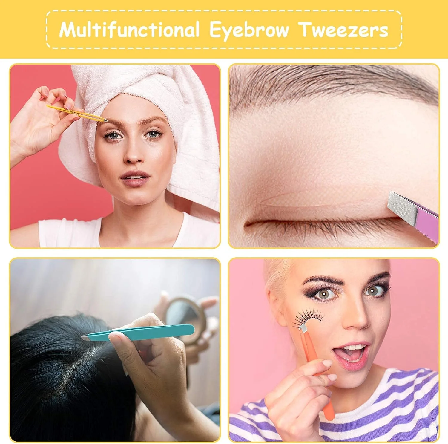 موچین اریب Maitys، 16 عددی، موچین ابرو با نوک اریب، موچین ابرو استیل ضد زنگ دقیق برای ابروها، موهای زیر پوستی، موهای صورت و اکستنشن مژه (نارنجی، بنفش، آبی، زرد) موچین اریب Maitys، 16 عددی، موچین ابرو با نوک اریب، موچین ابرو استیل ضد زنگ دقیق برای ابروها، موهای زیر پوستی، موهای صورت و اکستنشن مژه (نارنجی، بنفش، آبی، زرد)