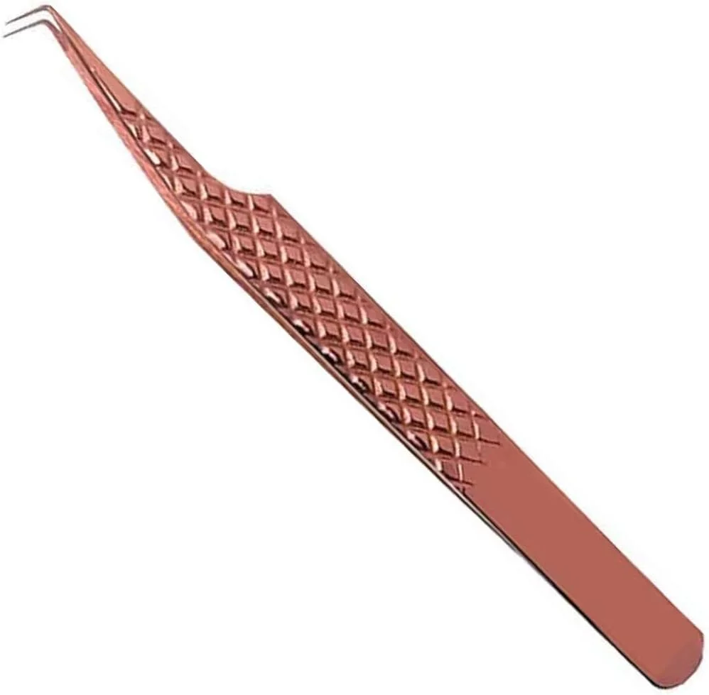 موچین اکستنشن مژه زاویه 90 درجه حرفه ای LOZZBY، موچین دقیق استیل ضد زنگ ژاپنی 1 عددی با جعبه فوق العاده موچین اکستنشن مژه زاویه 90 درجه حرفه ای LOZZBY، موچین دقیق استیل ضد زنگ ژاپنی 1 عددی با جعبه فوق العاده