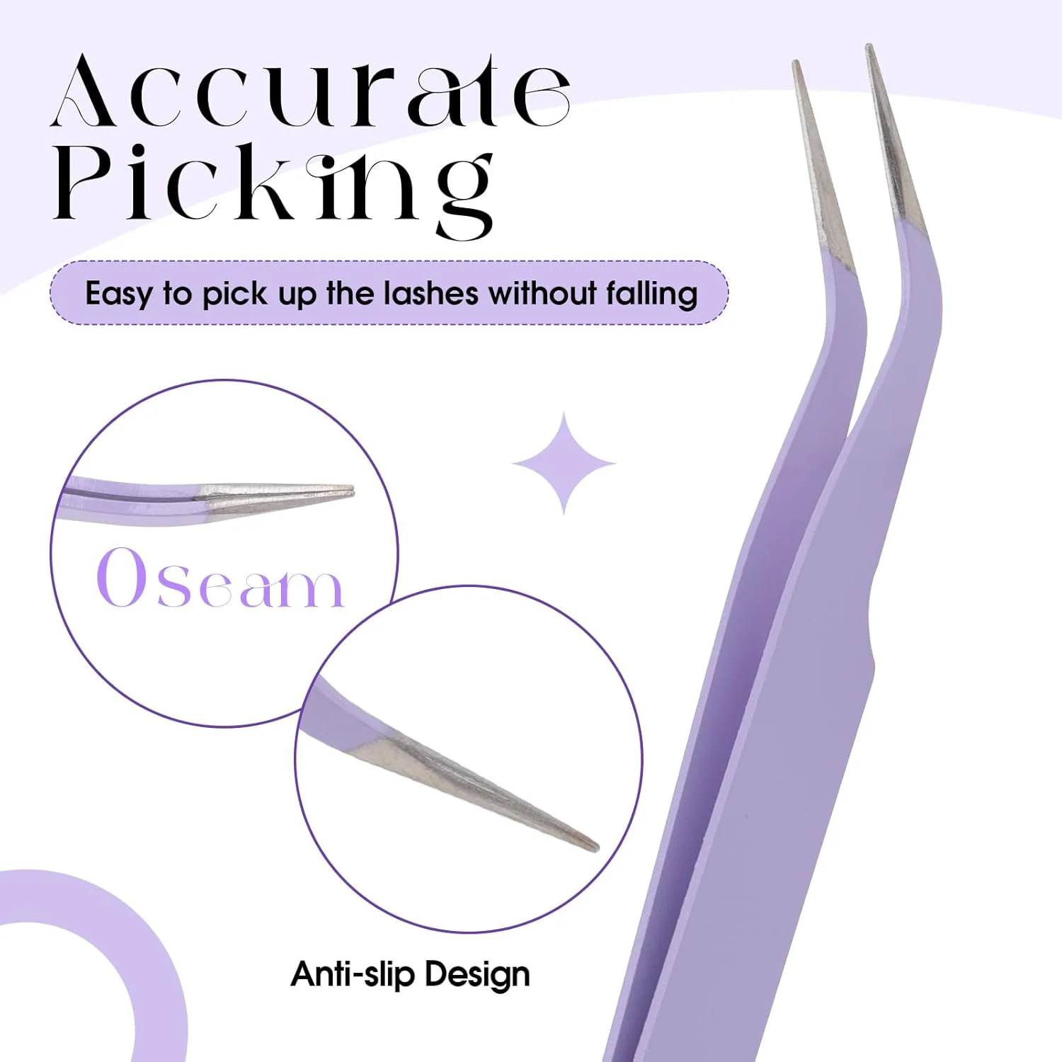 موچین مژه WENDY برای اکستنشن مژه، ابزار دقیق استیل ضد زنگ با نوک فیبری برای مژه مصنوعی، موچین مژه با حجم مگا و دقت بالا مناسب برای استفاده در منزل موچین مژه WENDY برای اکستنشن مژه، ابزار دقیق استیل ضد زنگ با نوک فیبری برای مژه مصنوعی، موچین مژه با حجم مگا و دقت بالا مناسب برای استفاده در منزل