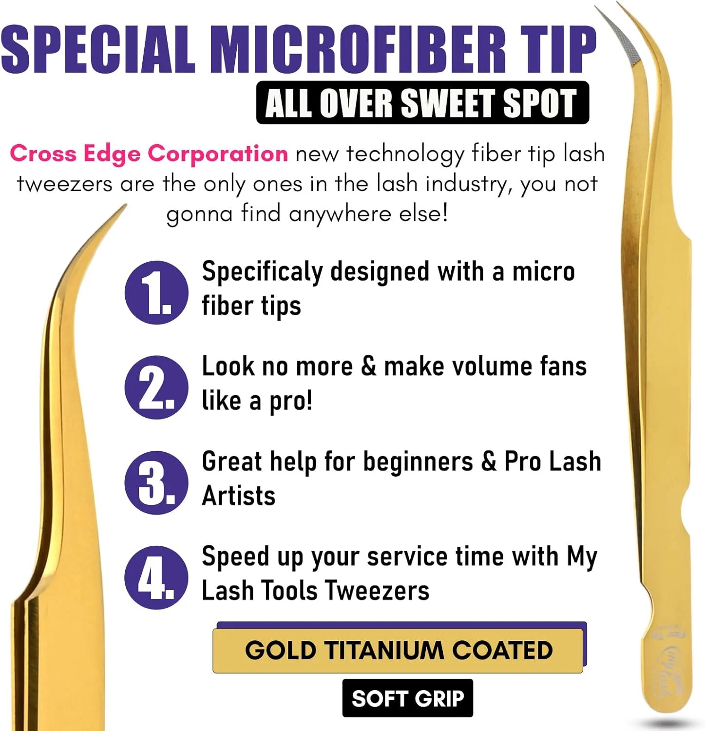 ست موچین اکستنشن مژه نوک فیبری MY LASH TOOLS (ست 2 عددی، ست موچین/Mlt07-29) ست موچین اکستنشن مژه نوک فیبری MY LASH TOOLS (ست 2 عددی، ست موچین/Mlt07-29)