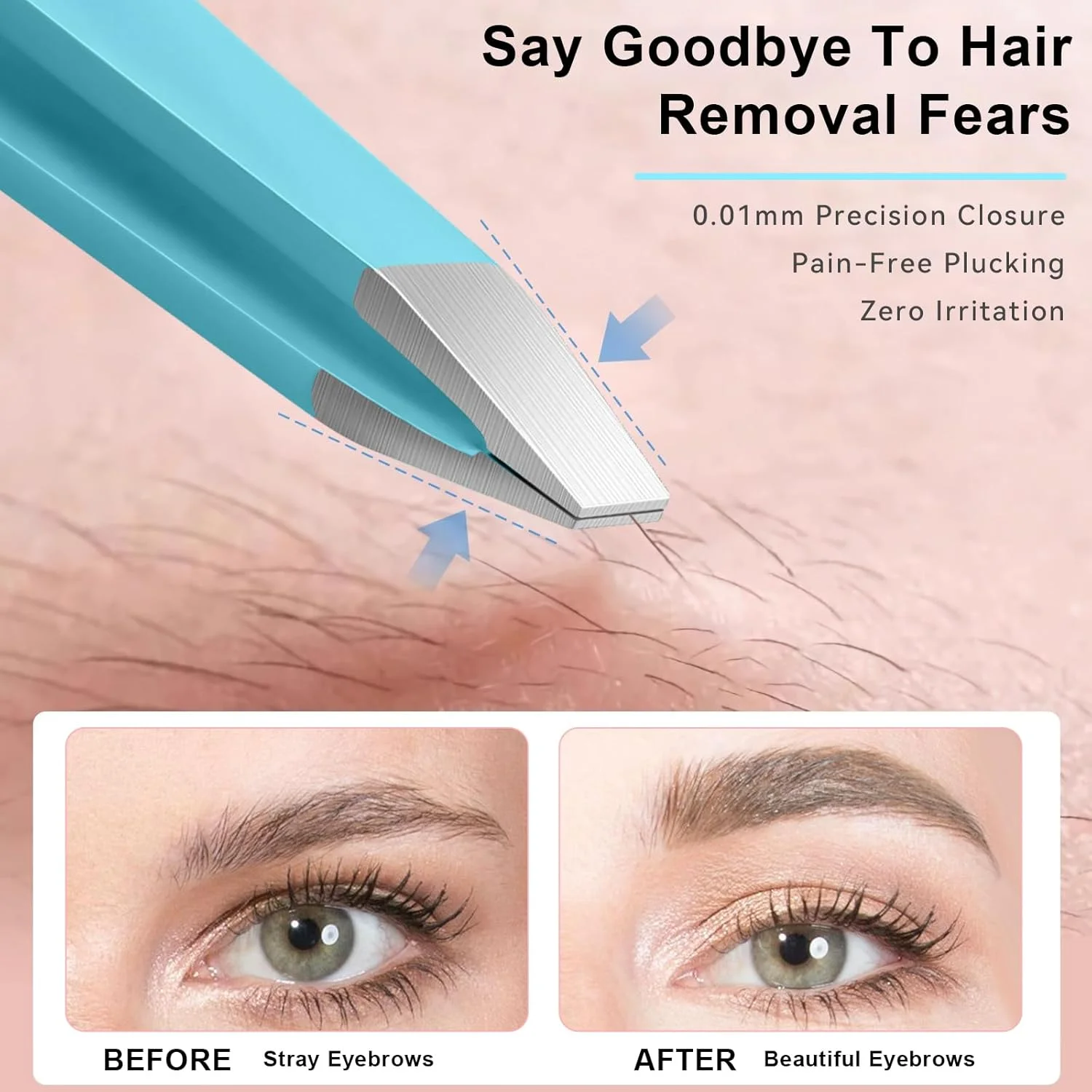 موچین زنانه Leipple برای موهای صورت - ست موچین دقیق با کیف مسافرتی - استیل ضد زنگ با قیچی و آینه (صورتی) موچین زنانه Leipple برای موهای صورت - ست موچین دقیق با کیف مسافرتی - استیل ضد زنگ با قیچی و آینه (صورتی)