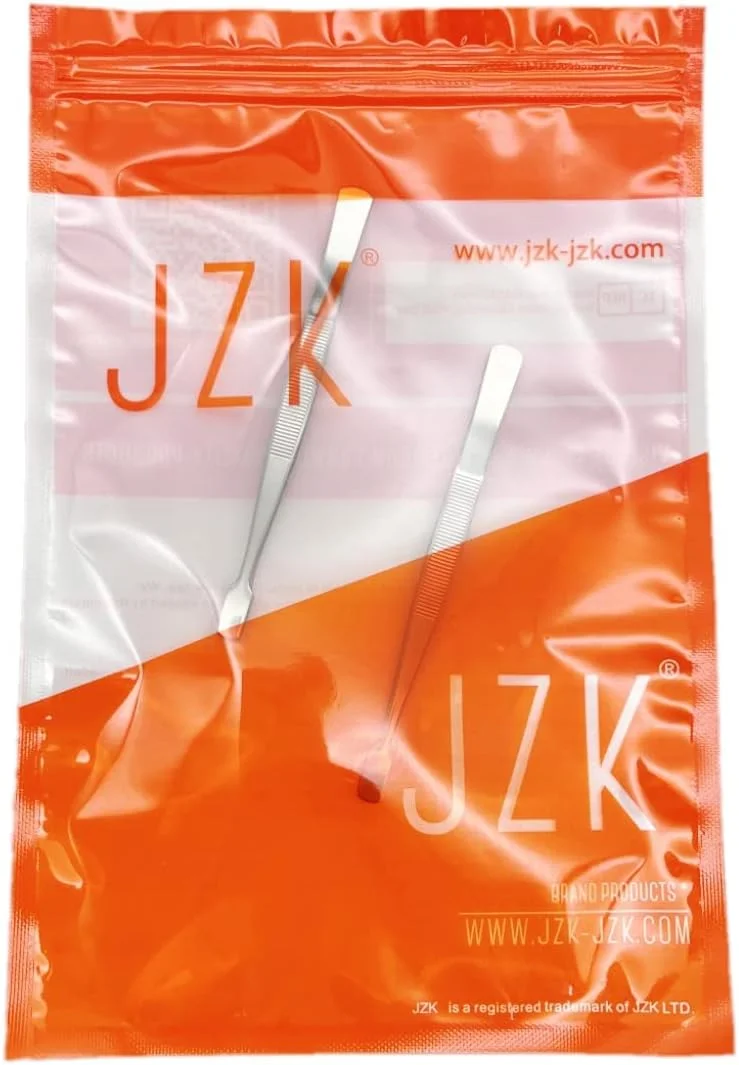 JZK 2 عدد موچین تمبر ابزار فیلاتلی موچین تمبر سر صاف موچین برای کاردستی، موچین کوچک استیل ضد زنگ برای تمبر، موچین نوک صاف برای کاردستی، موچین سر صاف برای جواهرسازی JZK 2 عدد موچین تمبر ابزار فیلاتلی موچین تمبر سر صاف موچین برای کاردستی، موچین کوچک استیل ضد زنگ برای تمبر، موچین نوک صاف برای کاردستی، موچین سر صاف برای جواهرسازی