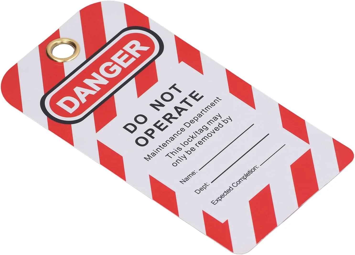 کیت قفل برچسب گذاری OVAQUIXI، جنس PVC، شامل 20 عدد علامت ایمنی برای کارهای صنعتی و معدنی