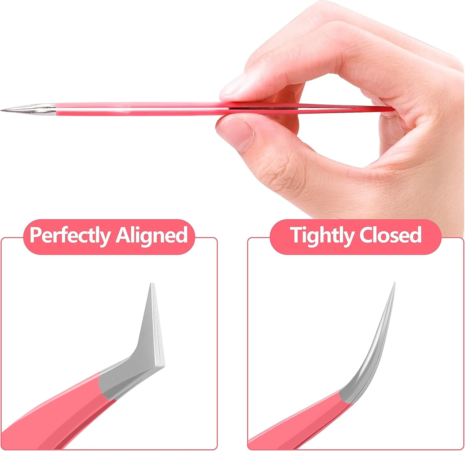 ست موچین مژه VEYES INC برای اکستنشن مژه. کیت موچین نوک فیبری شامل موچین های جداکننده، خمیده و حجم دهنده مژه (3 عدد) صورتی ست موچین مژه VEYES INC برای اکستنشن مژه. کیت موچین نوک فیبری شامل موچین های جداکننده، خمیده و حجم دهنده مژه (3 عدد) صورتی