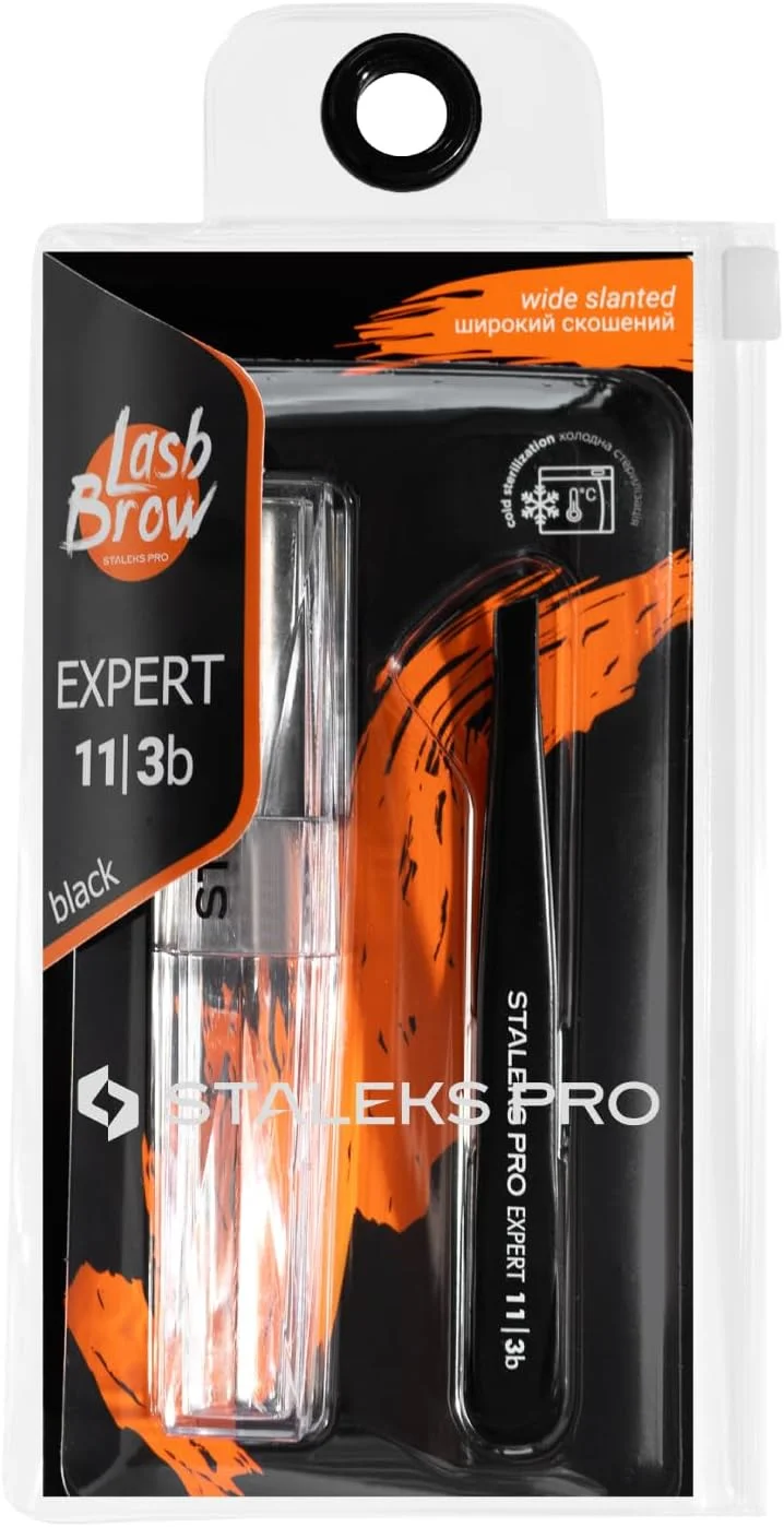 موچین ابرو استالکس Expert 11 Type 3، سر پهن مورب، مشکی موچین ابرو استالکس Expert 11 Type 3، سر پهن مورب، مشکی