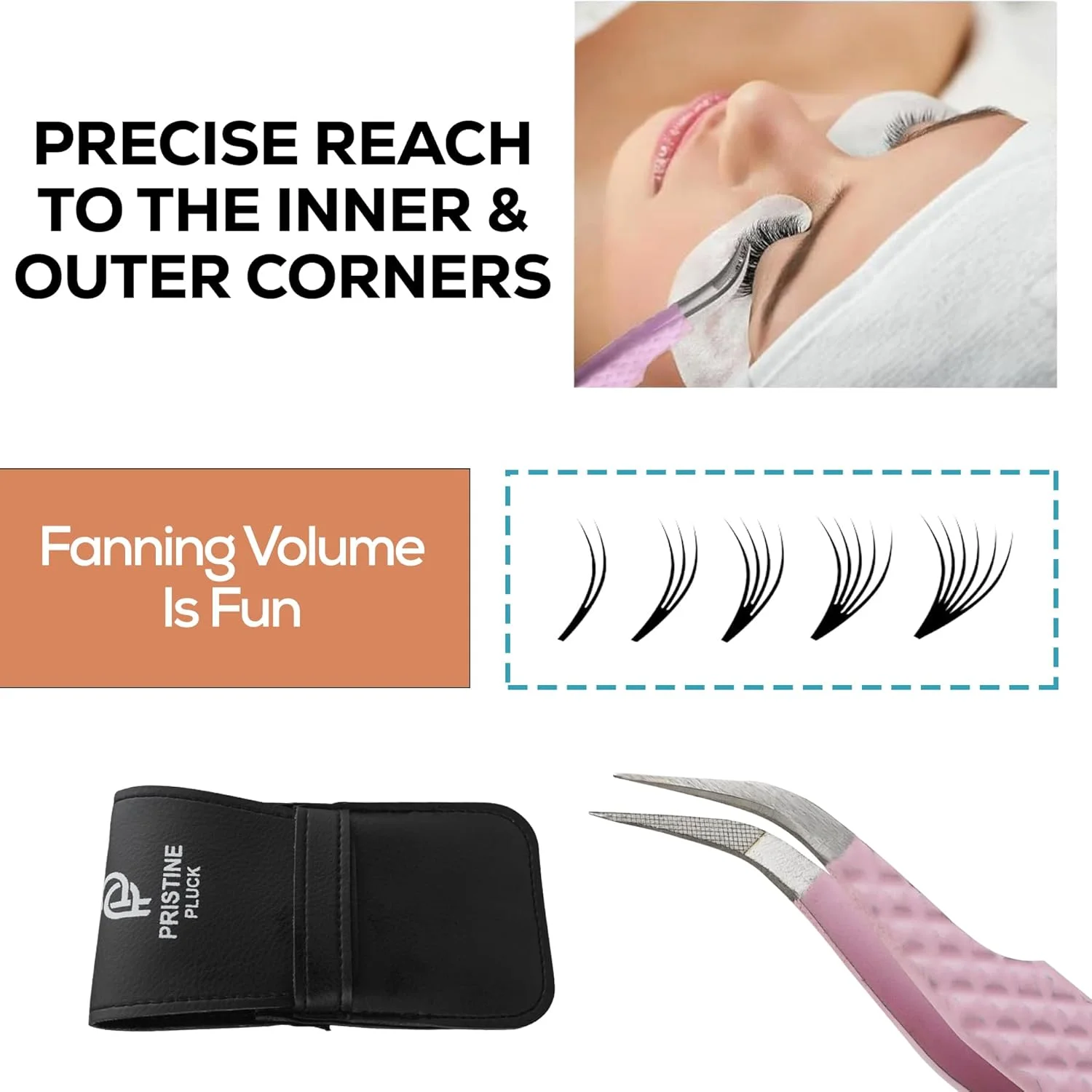 ست موچین اکستنشن مژه 5 تکه پریستین پلاک - موچین های دقیق مژه با دسته ضد لغزش به همراه موچین نوک فیبری، ابزاری برای متخصصان مژه و موچین مژه برای بانوان ست موچین اکستنشن مژه 5 تکه پریستین پلاک - موچین های دقیق مژه با دسته ضد لغزش به همراه موچین نوک فیبری، ابزاری برای متخصصان مژه و موچین مژه برای بانوان