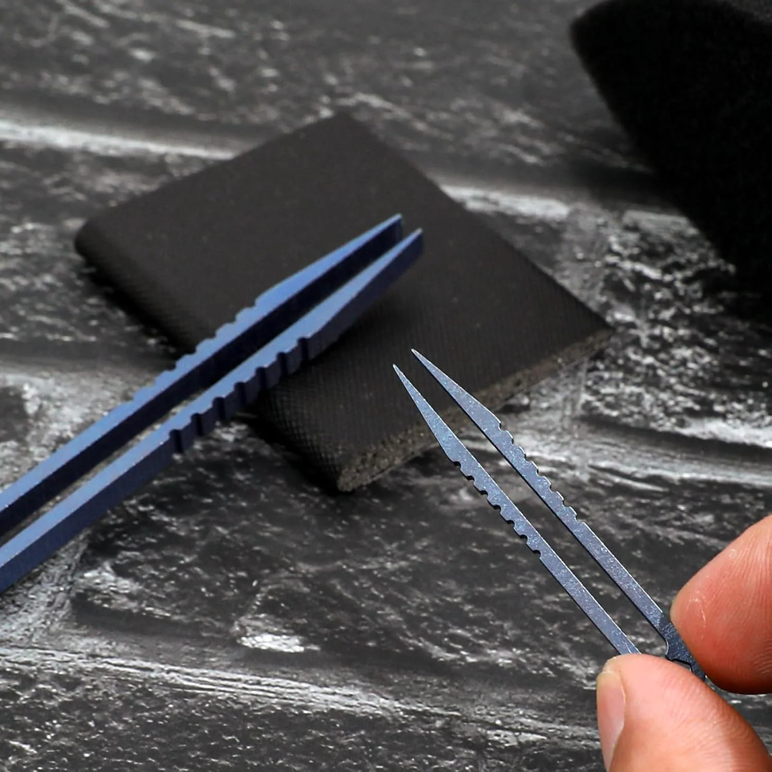 KALIONE 2 عدد موچین مینی تیتانیومی، موچین EDC، موچین آلیاژ تیتانیوم قابل حمل، موچین دقیق، موچین کوچک قابل حمل برای مسافرت، موچین برای برداشتن اشیا، مناسب برای کمپینگ و ابزار فضای باز (آبی) KALIONE 2 عدد موچین مینی تیتانیومی، موچین EDC، موچین آلیاژ تیتانیوم قابل حمل، موچین دقیق، موچین کوچک قابل حمل برای مسافرت، موچین برای برداشتن اشیا، مناسب برای کمپینگ و ابزار فضای باز (آبی)