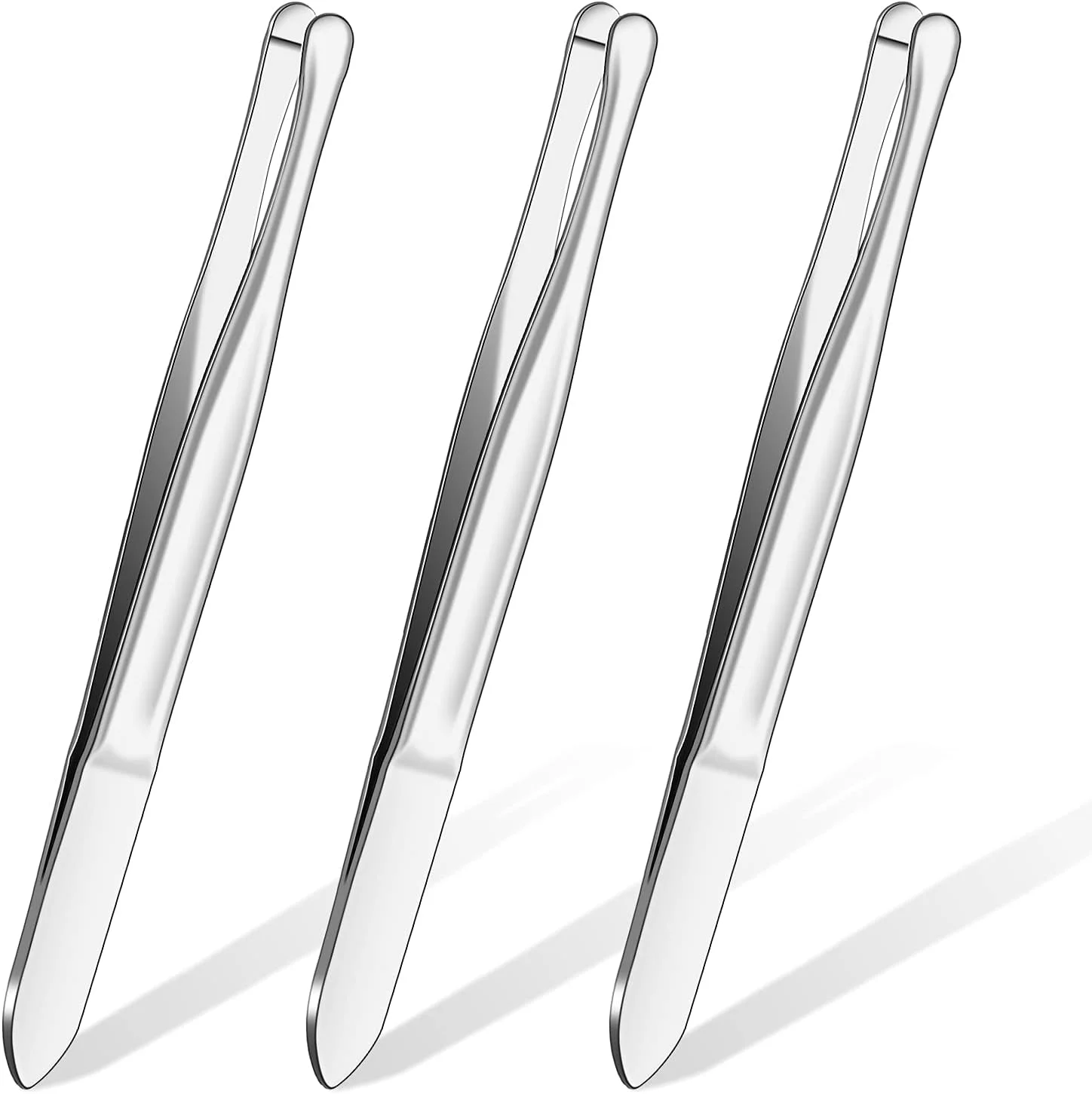 موچین نوک گرد استیل Honoson، مناسب برای برداشتن موهای ابرو، ابزار آرایشی و بهداشتی، 3 عدد موچین نوک گرد استیل Honoson، مناسب برای برداشتن موهای ابرو، ابزار آرایشی و بهداشتی، 3 عدد