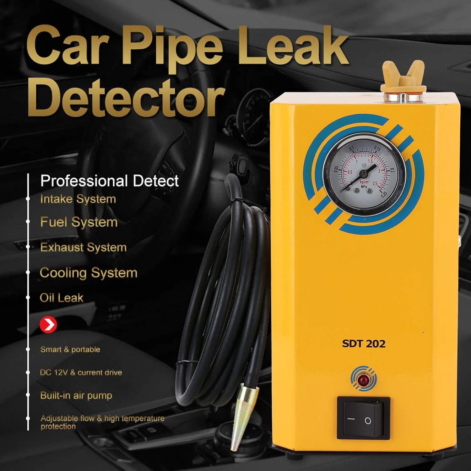 دستگاه تشخیص نشت دود Gearwell مدل SDT-202، ابزار خط لوله برای سیستم خنک کننده اگزوز ورودی دستگاه تشخیص نشت دود Gearwell مدل SDT-202، ابزار خط لوله برای سیستم خنک کننده اگزوز ورودی