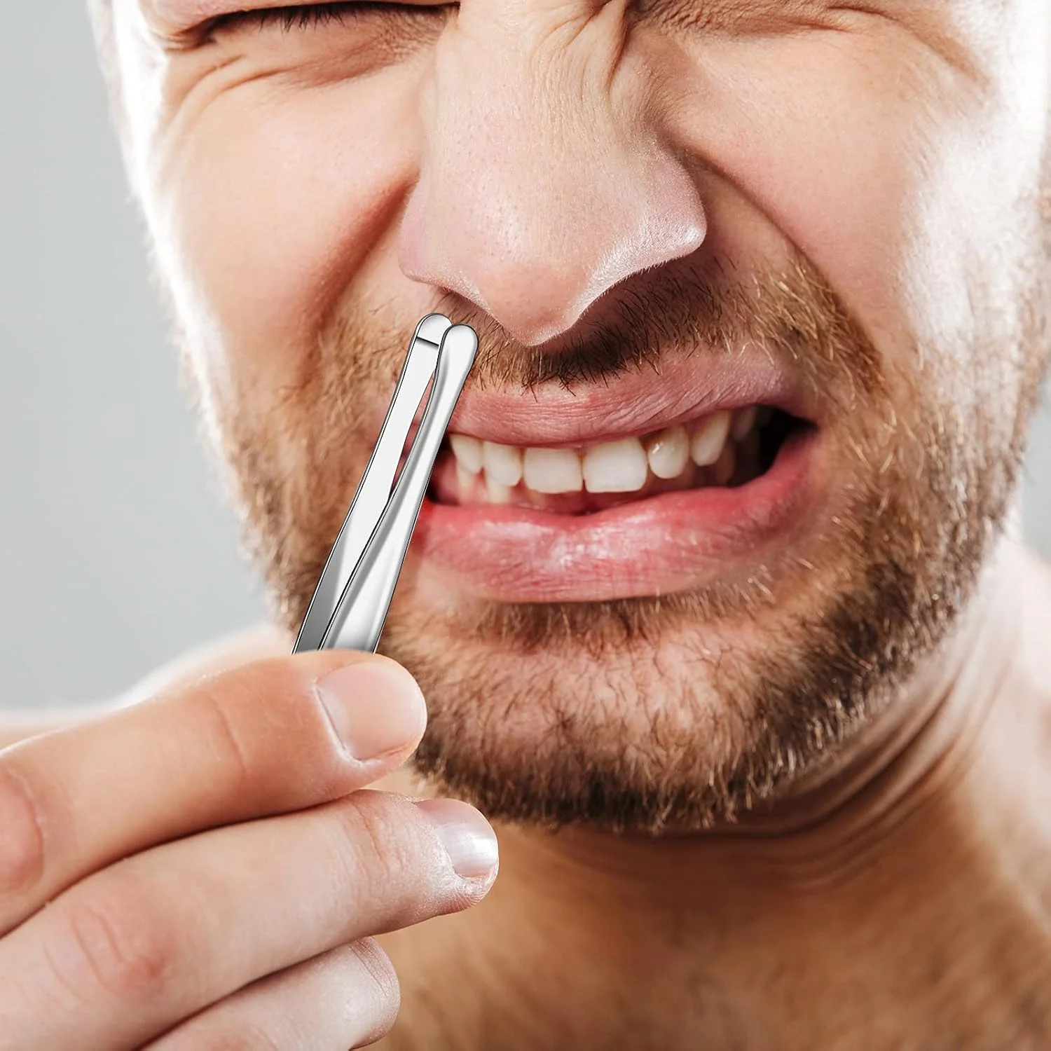 موچین نوک گرد استیل Honoson، مناسب برای برداشتن موهای ابرو، ابزار آرایشی و بهداشتی، 3 عدد موچین نوک گرد استیل Honoson، مناسب برای برداشتن موهای ابرو، ابزار آرایشی و بهداشتی، 3 عدد