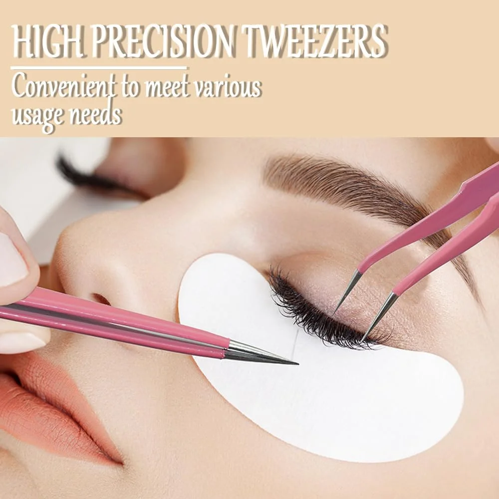 موچین نوک صاف و خمیده KINDOYO، 2 عددی - موچین مژه، کیت موچین نوک تیز استیل ضد زنگ، موچین استیکر، موچین کاردستی برای اکستنشن مژه، کاردستی های DIY، طراحی ناخن، ساخت جواهرات موچین نوک صاف و خمیده KINDOYO، 2 عددی - موچین مژه، کیت موچین نوک تیز استیل ضد زنگ، موچین استیکر، موچین کاردستی برای اکستنشن مژه، کاردستی های DIY، طراحی ناخن، ساخت جواهرات