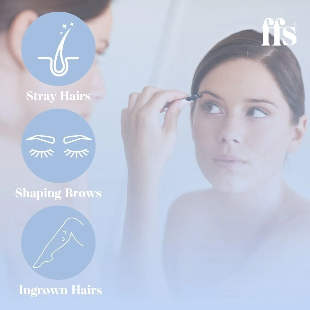 موچین حرفه ای FFS Beauty برای موهای صورت - موچین استیل ضد زنگ دقیق برای موهای زیر پوستی و ابرو برای آقایان و بانوان با نوک زاویه دار و تیز، حذف کننده جوش سرسیاه و درمان ناحیه تناسلی موچین حرفه ای FFS Beauty برای موهای صورت - موچین استیل ضد زنگ دقیق برای موهای زیر پوستی و ابرو برای آقایان و بانوان با نوک زاویه دار و تیز، حذف کننده جوش سرسیاه و درمان ناحیه تناسلی