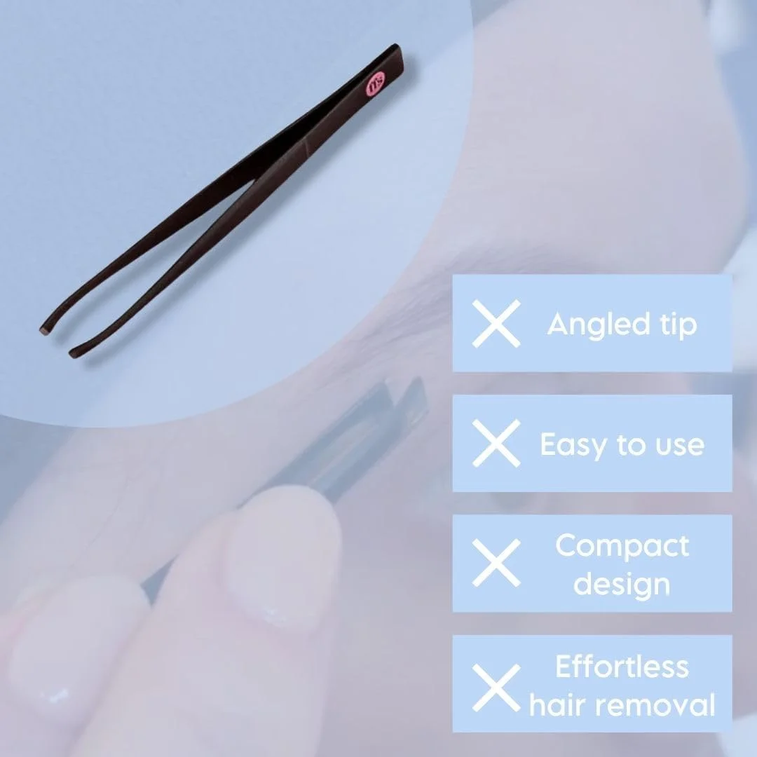 موچین حرفه ای FFS Beauty برای موهای صورت - موچین استیل ضد زنگ دقیق برای موهای زیر پوستی و ابرو برای آقایان و بانوان با نوک زاویه دار و تیز، حذف کننده جوش سرسیاه و درمان ناحیه تناسلی موچین حرفه ای FFS Beauty برای موهای صورت - موچین استیل ضد زنگ دقیق برای موهای زیر پوستی و ابرو برای آقایان و بانوان با نوک زاویه دار و تیز، حذف کننده جوش سرسیاه و درمان ناحیه تناسلی