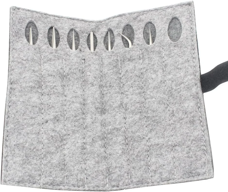 ست موچین حرفه ای FEITA - موچین های دقیق با کیف مسافرتی - موچین های استیل ضد زنگ برای کندن مو، ساعت سازان، جواهرات، الکترونیک، صنایع دستی (نقره ای 7 عددی) ست موچین حرفه ای FEITA - موچین های دقیق با کیف مسافرتی - موچین های استیل ضد زنگ برای کندن مو، ساعت سازان، جواهرات، الکترونیک، صنایع دستی (نقره ای 7 عددی)