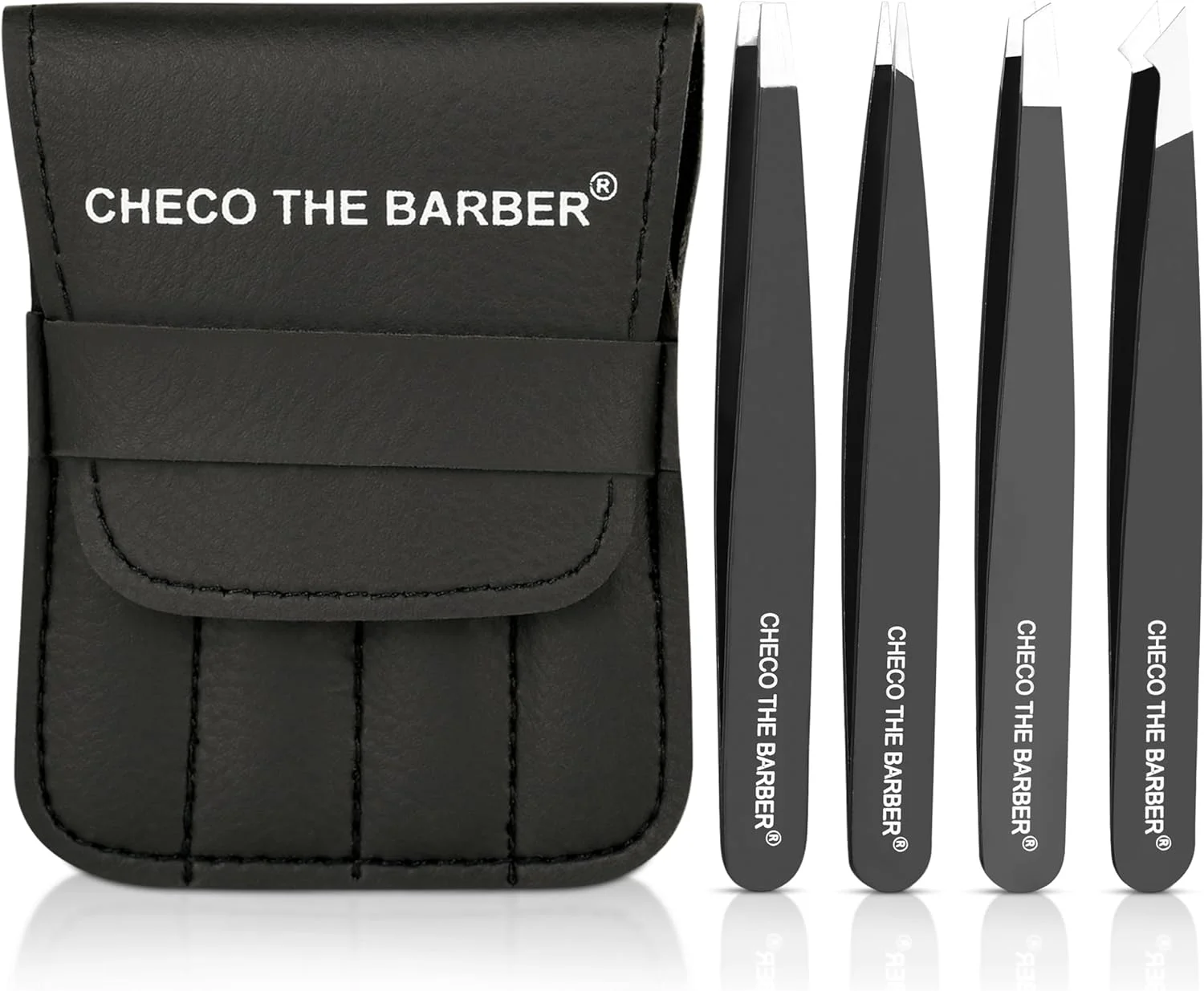 ست 3 عددی موچین و ابزار حذف جوش سرسیاه CHECO THE BARBER به همراه کیف مسافرتی، ست پیرایش - ایده آل برای موهای زیرپوستی، موهای ابرو، موهای بینی و صورت، خارهای ریز، موچین مراقبت از پوست ست 3 عددی موچین و ابزار حذف جوش سرسیاه CHECO THE BARBER به همراه کیف مسافرتی، ست پیرایش - ایده آل برای موهای زیرپوستی، موهای ابرو، موهای بینی و صورت، خارهای ریز، موچین مراقبت از پوست