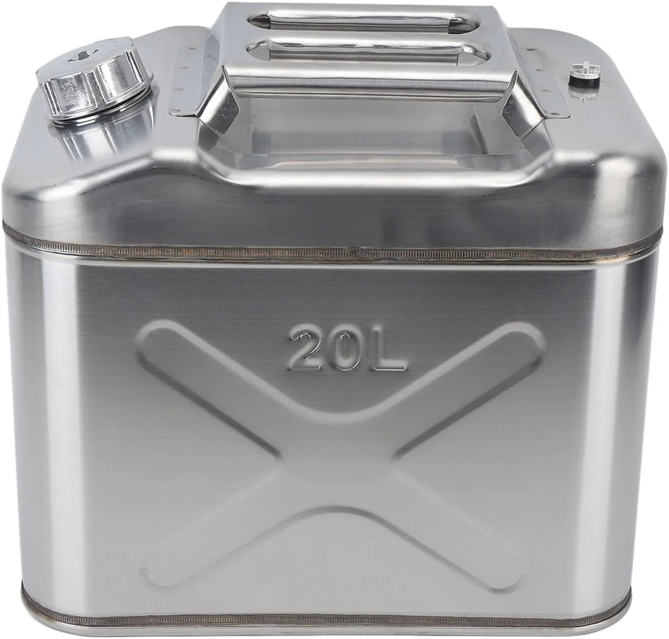 گالن سوخت 20 لیتری Gearwell از جنس استیل ضد زنگ، مقاوم در برابر خوردگی، قابل حمل برای بنزین، نفت و گازوئیل