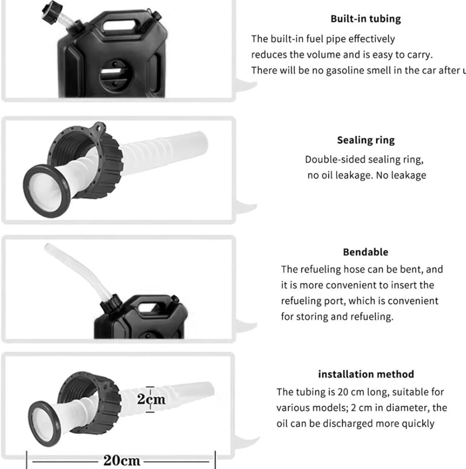 مخزن بنزین Gearwell، مخزن ذخیره بنزین اضطراری ضد ضربه، گالن 10 لیتری / 2.6 پشتیبان بنزین، مناسب برای اکثر موتورسیکلت ها، UTV، ATV، وسایل نقلیه آفرود (ABS) مخزن بنزین Gearwell، مخزن ذخیره بنزین اضطراری ضد ضربه، گالن 10 لیتری / 2.6 پشتیبان بنزین، مناسب برای اکثر موتورسیکلت ها، UTV، ATV، وسایل نقلیه آفرود (ABS)