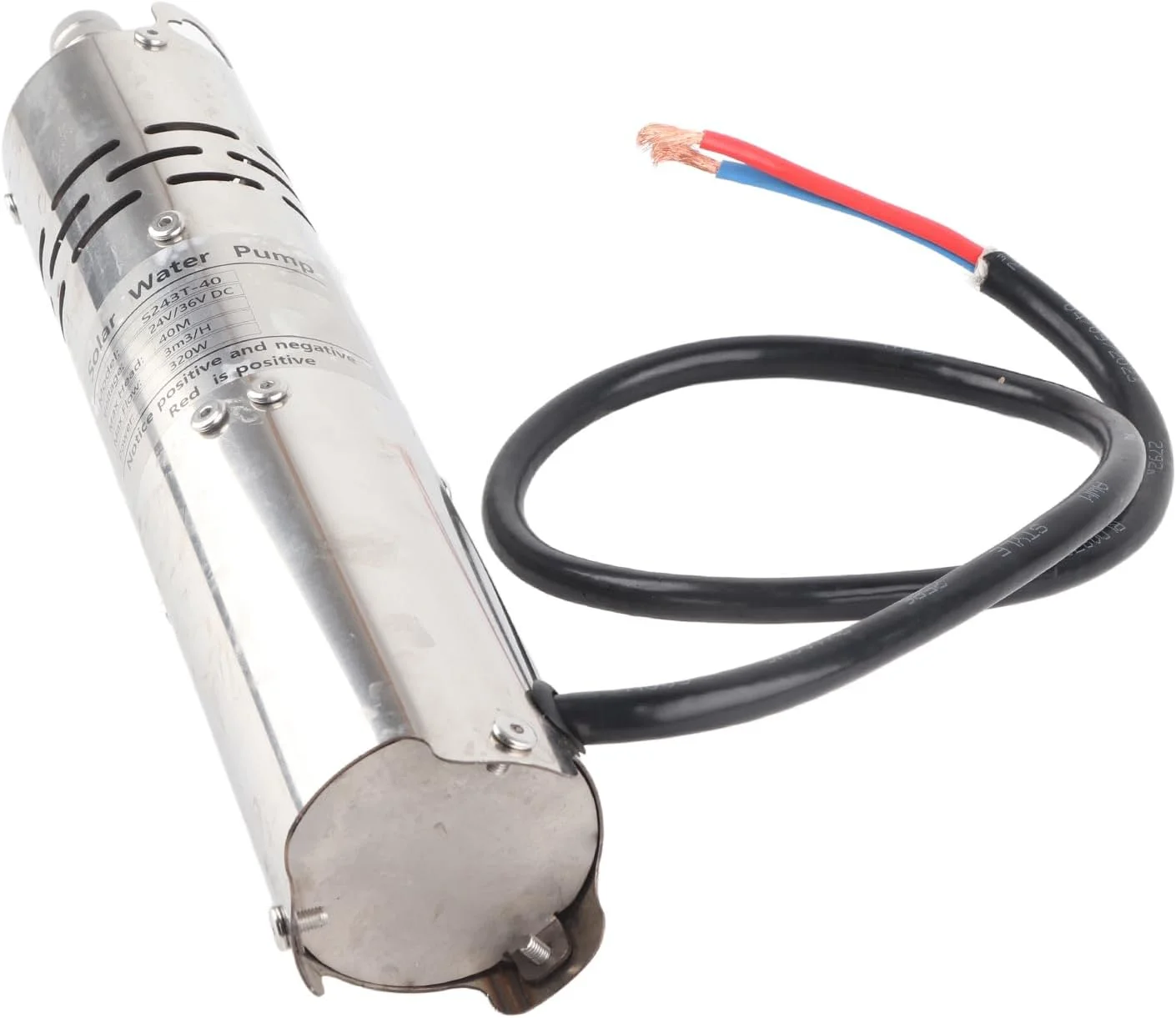 پمپ شناور Gearwell، پمپ آب خورشیدی 24 ولت با موتور DC براشلس، پمپ آهنربای دائم، پمپ چاه عمیق با کنترلر MPPT داخلی (S243T-40) پمپ شناور Gearwell، پمپ آب خورشیدی 24 ولت با موتور DC براشلس، پمپ آهنربای دائم، پمپ چاه عمیق با کنترلر MPPT داخلی (S243T-40)