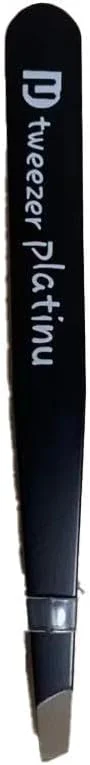 DM Tweezers for Women - Slant Pointed Precision Tweezers for Eyebrows & Ingrown Hair Removal - Blackhead and Splinter Tweezer with Sharp Needle Nose Point for Plucking (Black) DM Tweezers for Women - Slant Pointed Precision Tweezers for Eyebrows & Ingrown Hair Removal - Blackhead and Splinter Tweezer with Sharp Needle Nose Point for Plucking (Black)