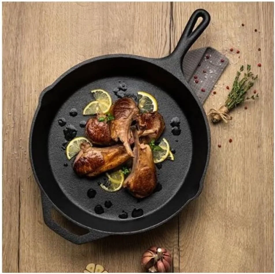 تابه چدنی ترامونتینا سایز 30 سانتی متر (3.1 لیتر) از قبل روغن کاری شده