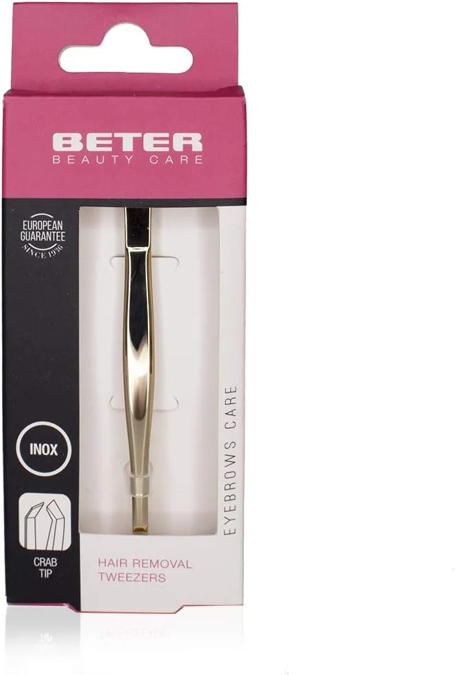 Beter Golden Crab Tip Tweezers For Hair Removal Or Eyebrow Shaping Beter Golden Crab Tip Tweezers For Hair Removal Or Eyebrow Shaping