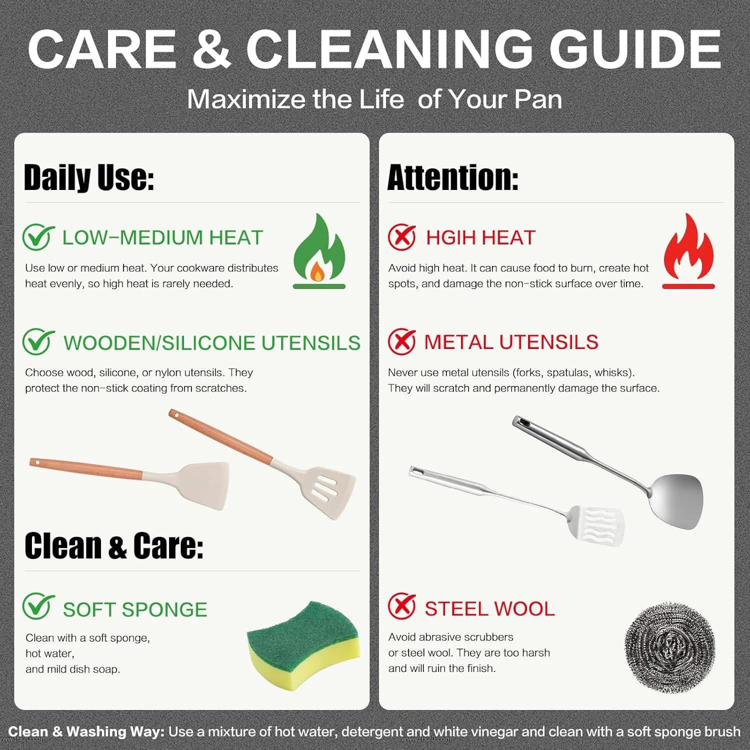 تابه نچسب هیبریدی 12 اینچی Tibbicc، تابه استیل ضد زنگ، تابه سرآشپز با درب، ظروف نچسب بدون PFOA و غیر سمی، قابل شستشو در ماشین ظرفشویی و قابل استفاده در فر، سازگار با اجاق القایی تابه نچسب هیبریدی 12 اینچی Tibbicc، تابه استیل ضد زنگ، تابه سرآشپز با درب، ظروف نچسب بدون PFOA و غیر سمی، قابل شستشو در ماشین ظرفشویی و قابل استفاده در فر، سازگار با اجاق القایی