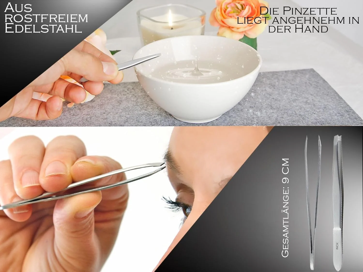 موچین InstrumenteNrw، موچین موکن، موچین ابرو برای برداشتن دقیق مو، سطح شیب دار، ایده آل برای موهای صورت، 9 سانتی متر، ساخته شده از فولاد ضد زنگ موچین InstrumenteNrw، موچین موکن، موچین ابرو برای برداشتن دقیق مو، سطح شیب دار، ایده آل برای موهای صورت، 9 سانتی متر، ساخته شده از فولاد ضد زنگ