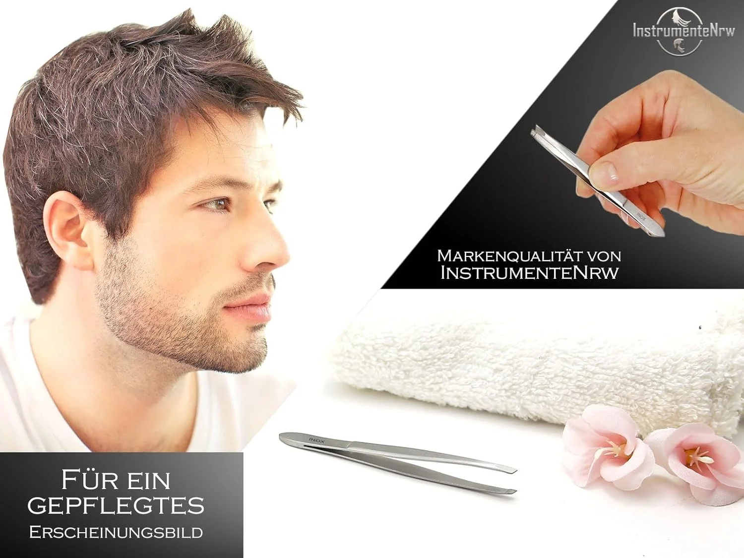 موچین InstrumenteNrw، موچین موکن، موچین ابرو برای برداشتن دقیق مو، سطح شیب دار، ایده آل برای موهای صورت، 9 سانتی متر، ساخته شده از فولاد ضد زنگ موچین InstrumenteNrw، موچین موکن، موچین ابرو برای برداشتن دقیق مو، سطح شیب دار، ایده آل برای موهای صورت، 9 سانتی متر، ساخته شده از فولاد ضد زنگ