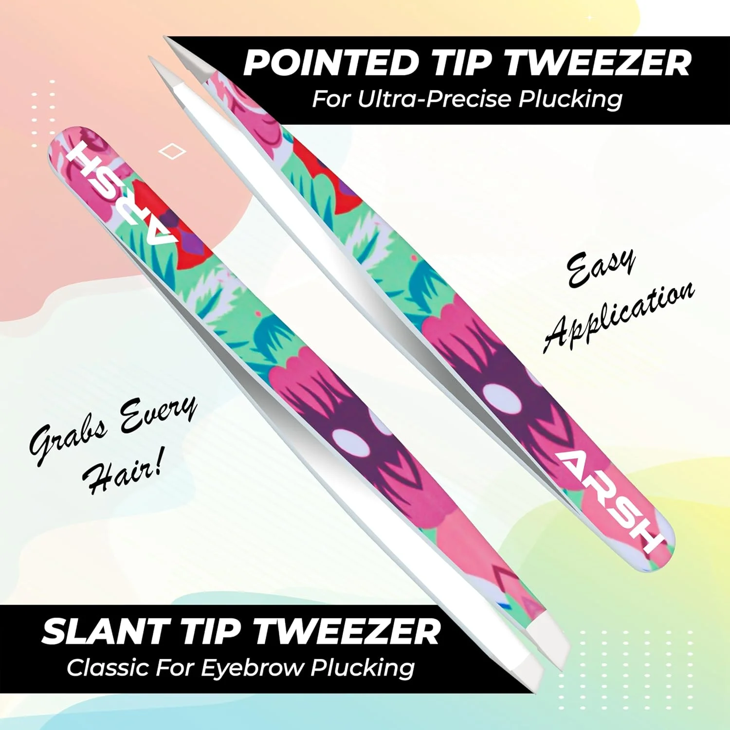 ست 4 عددی موچین حرفه ای آرش برای موهای صورت زنان و مردان | موچین های دقیق استیل ضد زنگ برای موهای زیر پوستی | موچین برای ابرو | موچین برای کندن، 4 مدل مختلف موچین برای زنان و مردان ست 4 عددی موچین حرفه ای آرش برای موهای صورت زنان و مردان | موچین های دقیق استیل ضد زنگ برای موهای زیر پوستی | موچین برای ابرو | موچین برای کندن، 4 مدل مختلف موچین برای زنان و مردان