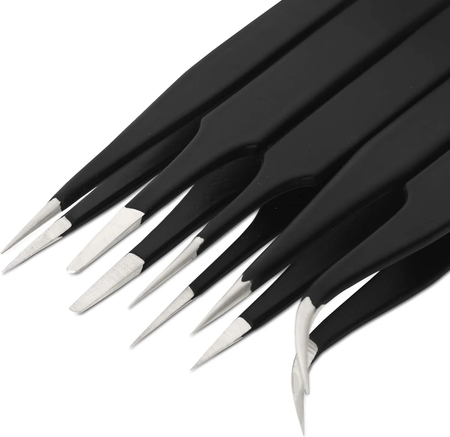 ست موچین چند منظوره دقیق 5 عددی ESD Alis، موچین حرفه ای آنتی استاتیک ارتقا یافته برای ابرو، برداشتن موهای شکسته و زیرپوستی، تعمیرات الکترونیکی و کیت ابزار کاردستی ست موچین چند منظوره دقیق 5 عددی ESD Alis، موچین حرفه ای آنتی استاتیک ارتقا یافته برای ابرو، برداشتن موهای شکسته و زیرپوستی، تعمیرات الکترونیکی و کیت ابزار کاردستی