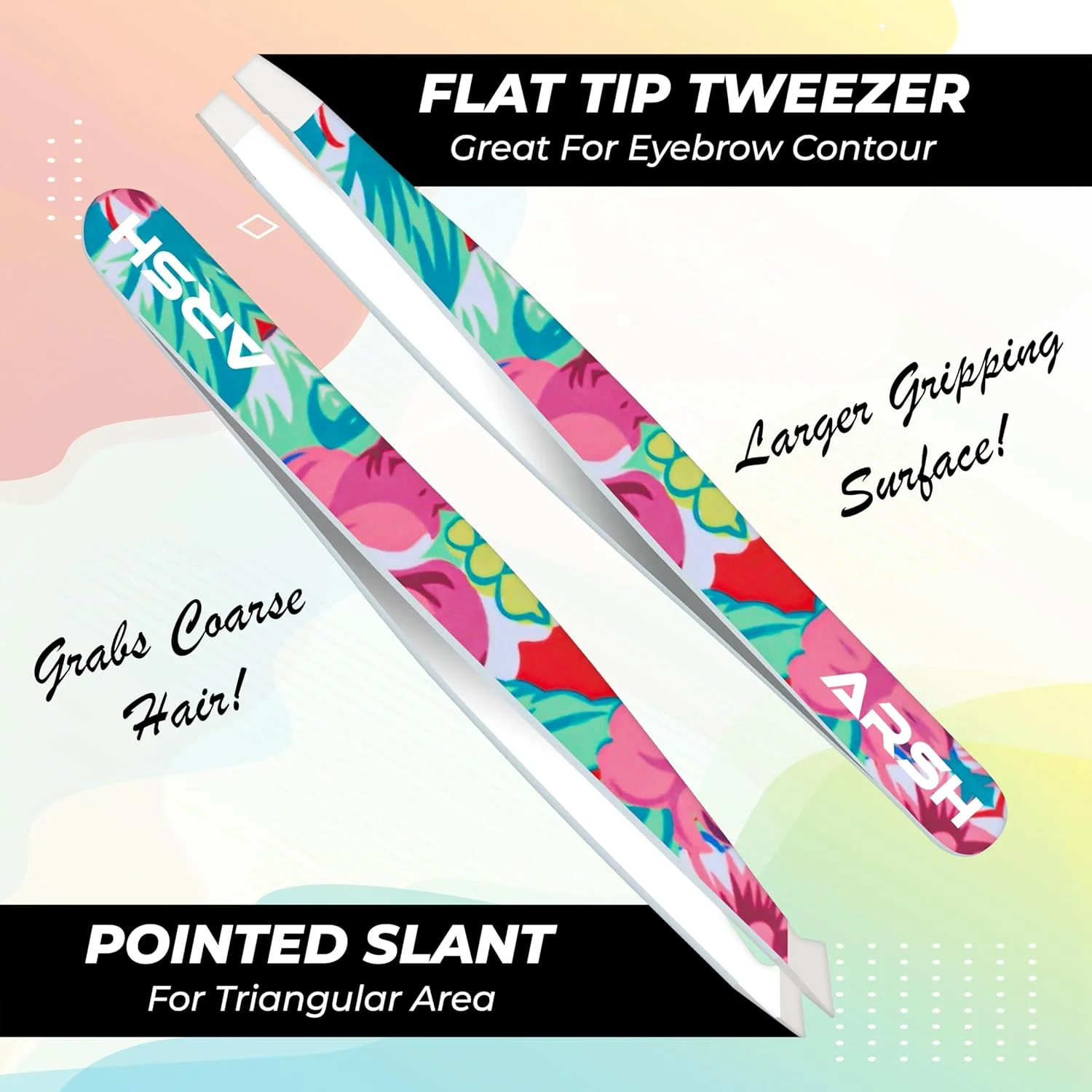 ست 4 عددی موچین حرفه ای آرش برای موهای صورت زنان و مردان | موچین های دقیق استیل ضد زنگ برای موهای زیر پوستی | موچین برای ابرو | موچین برای کندن، 4 مدل مختلف موچین برای زنان و مردان ست 4 عددی موچین حرفه ای آرش برای موهای صورت زنان و مردان | موچین های دقیق استیل ضد زنگ برای موهای زیر پوستی | موچین برای ابرو | موچین برای کندن، 4 مدل مختلف موچین برای زنان و مردان