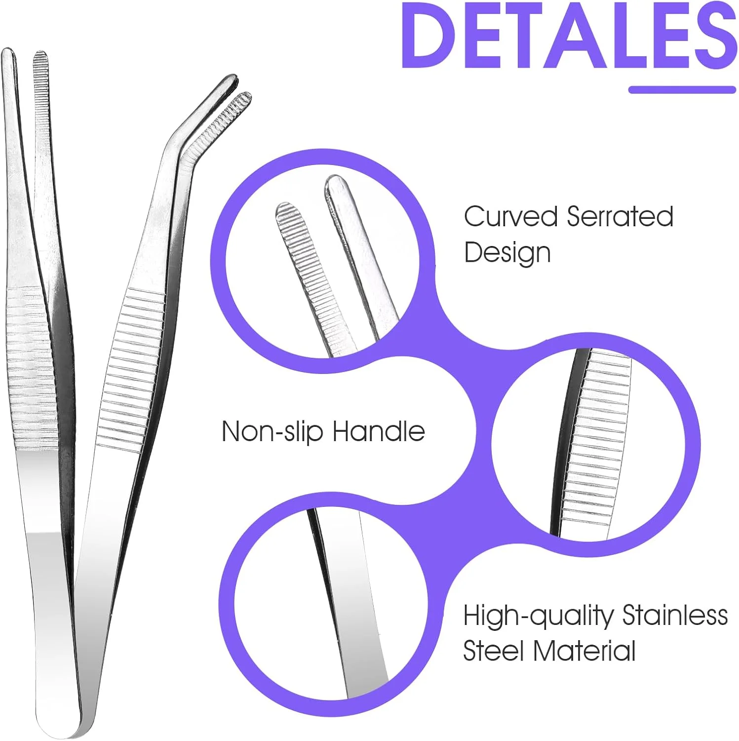 AOZUO 2 عدد موچین استیل ضد زنگ 14 سانتی متری، موچین خمیده، موچین نوک تیز ضد لغزش، موچین صاف بلند، موچین مورب برای کاردستی، الکترونیک، کار آزمایشگاهی، چرخ خیاطی، موبر AOZUO 2 عدد موچین استیل ضد زنگ 14 سانتی متری، موچین خمیده، موچین نوک تیز ضد لغزش، موچین صاف بلند، موچین مورب برای کاردستی، الکترونیک، کار آزمایشگاهی، چرخ خیاطی، موبر